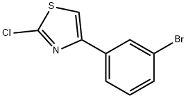 4-(3-BroMophenyl)-2-chlorothiazole Struktur