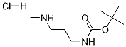 1-Boc-Amino-3-methylaminopropane hydrochloride Struktur