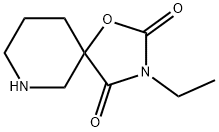 3-ethyl-1-oxa-3,7-diazaspiro[4.5]decane-2,4-dione Struktur