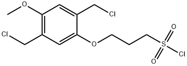 3-[2 5-BIS(CHLOROMETHYL)-4-METHOXYPHENO& Struktur