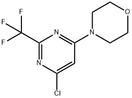 4-(6-Chloro-2-trifluoromethylpyrimidin-4-yl)morpholine Struktur