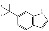 6-(Trifluoromethyl)-1H-pyrrolo[3,2-c]pyridine Struktur