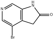 4-broMo-1H-pyrrolo[2,3-c]pyridin-2(3H)-one Struktur