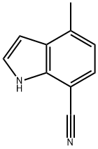 1H-Indole-7-carbonitrile, 4-Methyl- Struktur