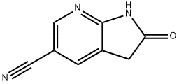 2-oxo-2,3-dihydro-1H-pyrrolo[2,3-b]pyridine-5-carbonitrile Struktur