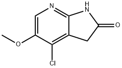 4-Chloro-5-Methoxy-7-aza-2-oxindole	 Struktur