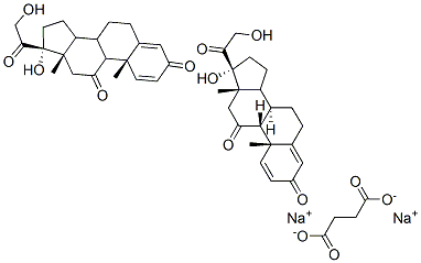 prednisone sodium succinate Struktur