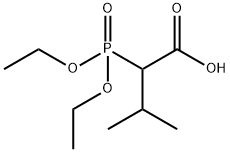 DIETHYL(1-CARBOXY-2-METHYLPROPYL)PHOSPHONATE Struktur