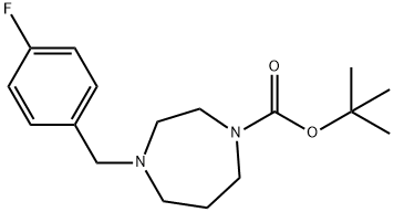 1-Boc-4-(4-fluorobenzyl)hoMopiperazine, 95% Struktur