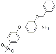 2-(benzyloxy)-4-(4-Methanesulfonylphenoxy)aniline Struktur