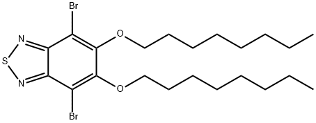 4,7-Dibromo-5,6-bis(octyloxy)-2,1,3-benzothiadiazole Struktur