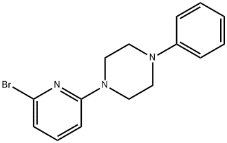 1-(6-broMopyridin-2-yl)-4-phenylpiperazine Struktur