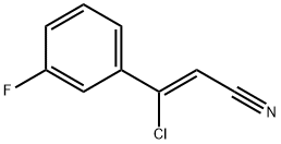 (Z)-3-chloro-3-(3-fluorophenyl)acrylonitrile Struktur