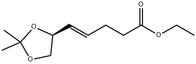 ETHYL-6(S),7-ISOPROPYLIDENEDIOXY-HEPT-4-ENOATE Struktur