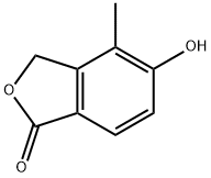 5-hydroxy-4-methyl-2-benzofuran-1(3H)-one Struktur