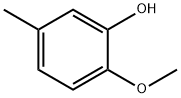 2-メトキシ-5-メチルフェノール 化學(xué)構(gòu)造式