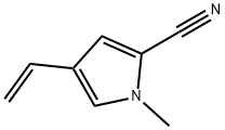 1H-Pyrrole-2-carbonitrile,4-ethenyl-1-methyl-(9CI) Struktur