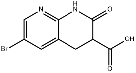 6-BroMo-2-oxo-2,3,4,8-tetrahydro-1,8-naphthyridine-3-carboxylic acid Struktur