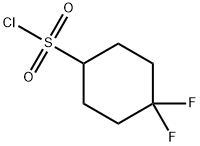 4,4-difluorocyclohexane-1-sulfonyl chloride Struktur