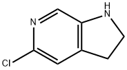 1H-Pyrrolo[2,3-c]pyridine, 5-chloro-2,3-dihydro- Struktur