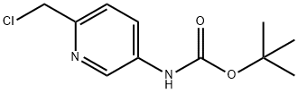 (6-CHLOROMETHYL-PYRIDIN-3-YL)-CARBAMIC ACID TERT-BUTYL ESTER Struktur