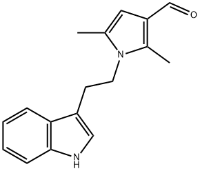 1-[2-(1H-INDOL-3-YL)-ETHYL]-2,5-DIMETHYL-1H-PYRROLE-3-CARBALDEHYDE Struktur