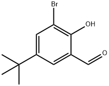 3-BROMO-5-TERT-BUTYL-2-HYDROXY-BENZALDEHYDE Struktur