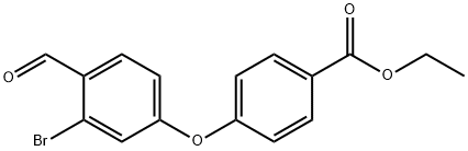 ethyl 4-(3-broMo-4-forMylphenoxy)benzoate Struktur