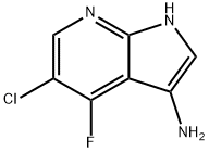 1H-Pyrrolo[2,3-b]pyridin-3-aMine, 5-chloro-4-fluoro- Struktur