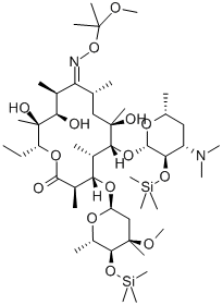 SILYLATED ERYTHROMYCIN OXIME KETAL Struktur