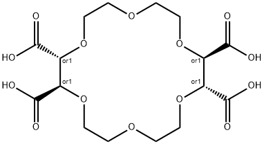 18-crown-6 2,3,11,12-tetracarboxylic acid Struktur