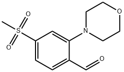 4-(Methylsulfonyl)-2-morpholinobenzaldehyde Struktur