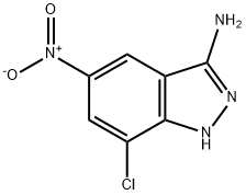 3-Amino-7-chloro-5-nitro-1H-indazole Struktur