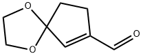 1,4-Dioxaspiro[4.4]non-6-ene-7-carboxaldehyde Struktur