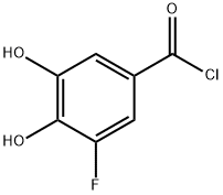 Benzoyl chloride, 3-fluoro-4,5-dihydroxy- (9CI) Struktur