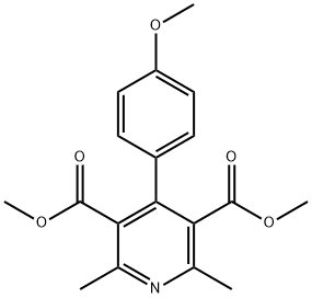 DIMETHYL 4-(4-METHOXYPHENYL)-2,6-DIMETHYLPYRIDINE-3,5-DICARBOXYLATE Struktur