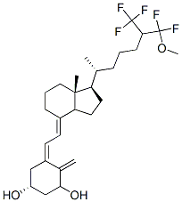 26,26,26,27,27-pentafluoro-1-hydroxy-27-methoxyvitamin D3 Struktur