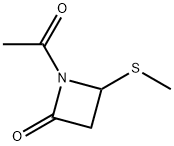 2-Azetidinone, 1-acetyl-4-(methylthio)- (9CI) Struktur