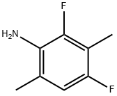 Benzenamine, 2,4-difluoro-3,6-dimethyl- (9CI) Struktur