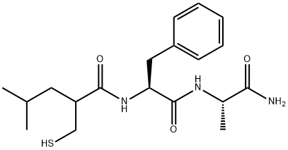 mercaptomethyl-4-methylpentanoyl-phenylalanylalaninamide Struktur