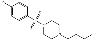 1-(4-Bromophenylsulfonyl)-4-butylpiperazine Struktur