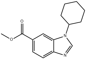 Methyl 1-cyclohexyl-1H-benzo[d]imidazole-6-carboxylate Struktur