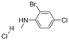 2-Bromo-4-chloro-N-methylaniline hydrochloride Struktur