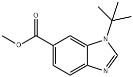 Methyl 1-tert-butyl-1H-benzo[d]imidazole-6-carboxylate Struktur