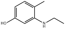 3-Ethylamino-4-methylphenol Structure