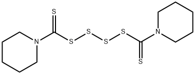 Bis(pentamethylene)thiuram tetrasulfide  Struktur