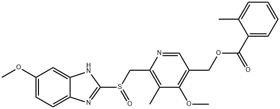 o-Toluoyl-5-hydroxy Omeprazole Struktur