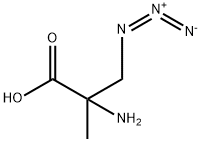 2-amino-3-azido-2-methyl-propanoic acid Struktur