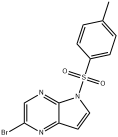 N-甲苯磺酰基-5-溴-4,7-二氮雜吲哚 結(jié)構(gòu)式