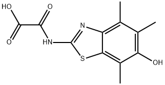 Acetic  acid,  [(6-hydroxy-4,5,7-trimethyl-2-benzothiazolyl)amino]oxo-  (9CI) Struktur